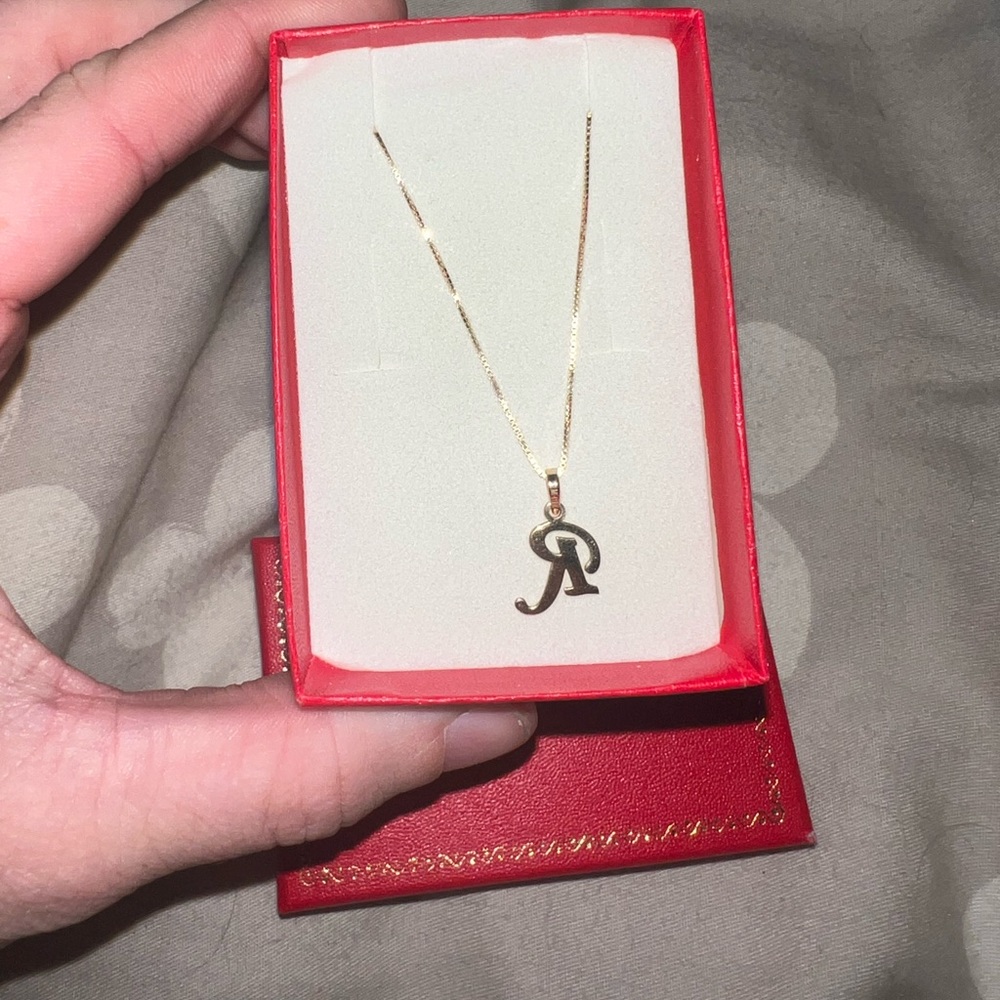 Gold R chain
